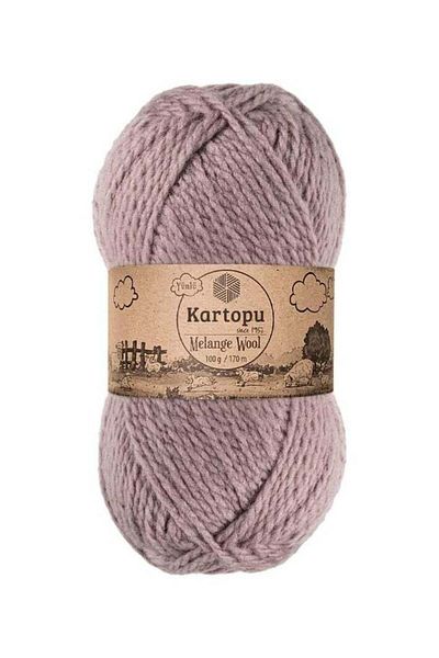 Kartopu K9002 Melange Wool Knitting Yarn – 100g, 170m | Soft & Durable Blend for Accessories & Hom
