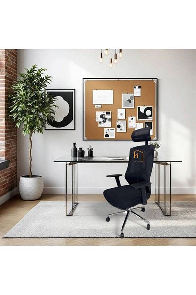 Al Saada Home Office Swivel Chair 121×51×66 – Black