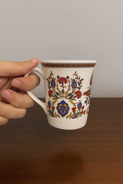 Güral Porselen Altın Yaldızlı Porselen Kupa Bardak