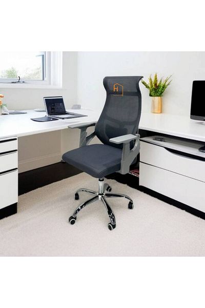 Al Saada Home Rotating Office Chair 126×68×58- Grey
