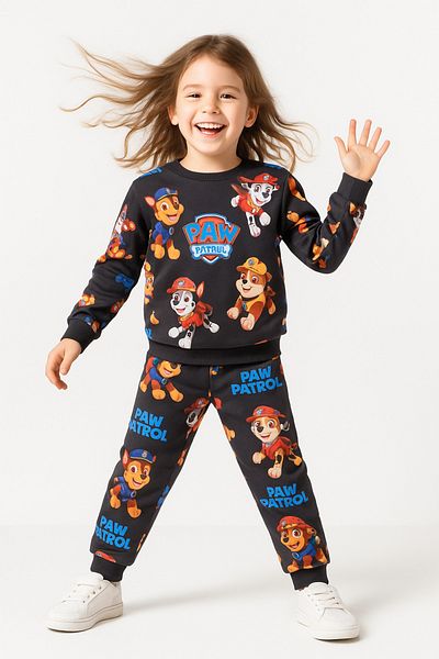 MAXI DRY Long Sleeve Seasonal Girls' Double Bottom Top Set Paw Patrol