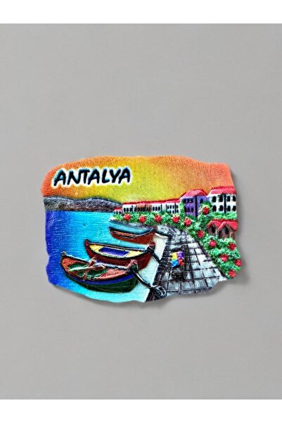 Mundy ANTALYA Temalı Kabartmalı Polyester Magnet 7cm x 5cm