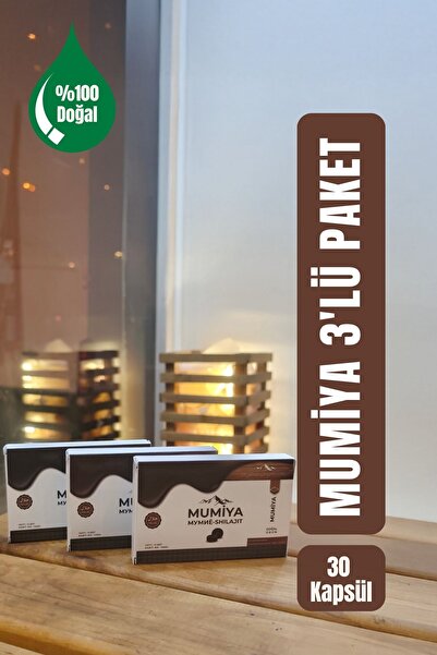 Zümra Rikkatu'ş-şifa 3'lü %100 Saf Mumiya 30'lu Tablet Kırgızistan'dan İthal ...