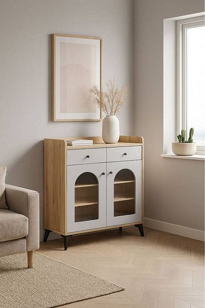 Al Saada Home Multi-purpose Shoe Cabinet 80×35×95 - Wooden