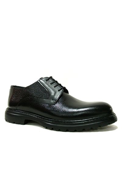 Ventola Black Lace-Up Comfort Anatomical Shoes
