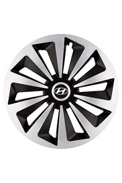 Autohelix MSA Set de 4 capace de jantă Fox Gri-Negru R17 pentru gama auto Hyu...