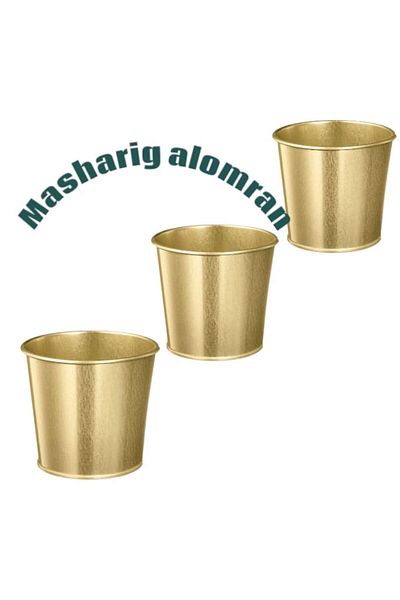 IKEA Plant pot, copper color, 3 pieces, 9 cm