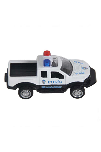 NW NessiWorld Pull back metal police pickup vehicle