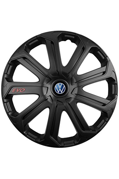 Autohelix MSA Set de 4 capace de jantă Evo negre R14, pentru Volkswagen