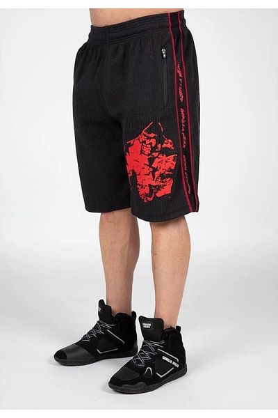 GORILLA Buffalo Old School σορτς προπόνησης, Μαύρο/Κόκκινο