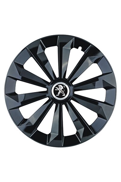 OEM Set de 4 capace de jantă Fame negre R15 pentru gama de mașini Peugeot