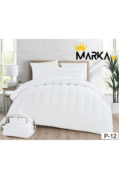 Marka مفرش نفرين ساده وجهين 2×1 طقم 6 قطع مقاس230×250سم