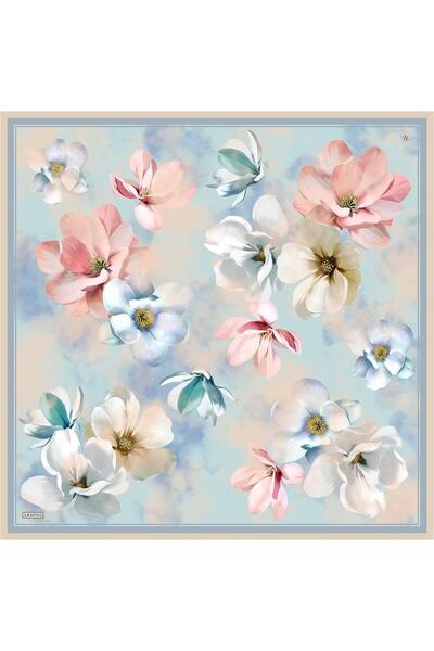 Armine Eșarfă de mătase 2025 Summer - 9305-80 Twill albastru deschis