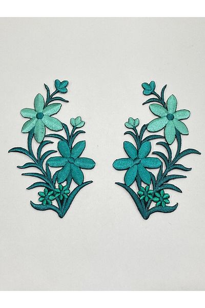 karantuhafiye Colorful Iron-On Embroidery Applique / Colorful Applique Set of 2 # 2