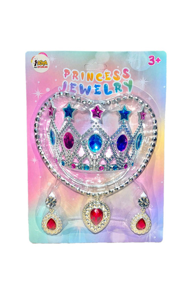 NW NessiWorld Princess Crown and Jewelry Set