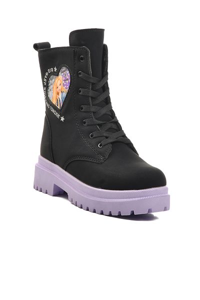 AYK'S Black-Lilac Children's Boots Leonis F
