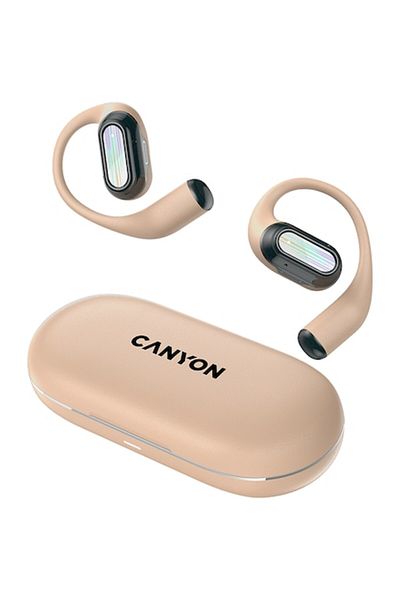 CANYON Wireless Headphones CANYON, OnFlow 12 OWS ENC, Beige