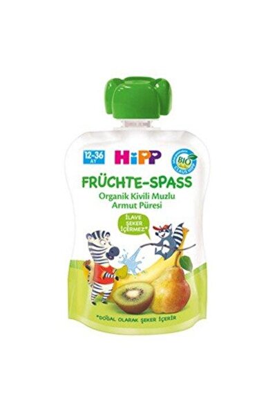 NW NessiWorld نيسي وورلد بي هريس الكيوي والموز والكمثرى العضوي 100 جرام