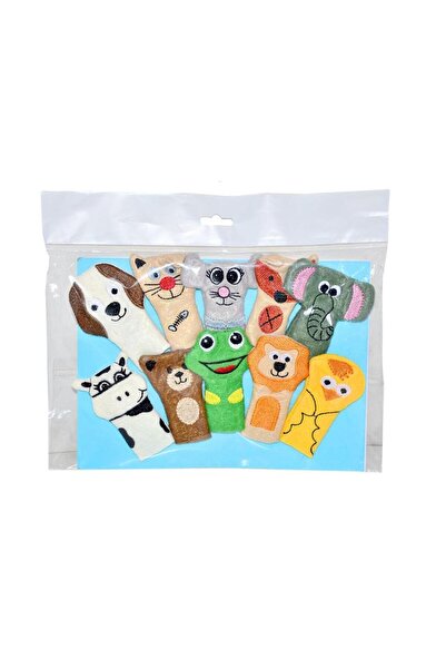 NW NessiWorld Nessiworld AND-5086 مجموعة دمى أصابع الحيوانات مكونة من 10 قطع