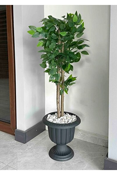 Cosargroup Dekoratif Nergiz 30cm Ayaklı Saksı Plastik Çiçek Saksısı Kapı Önü İç dış Mekan Ayaklı Saksı 1 Adet