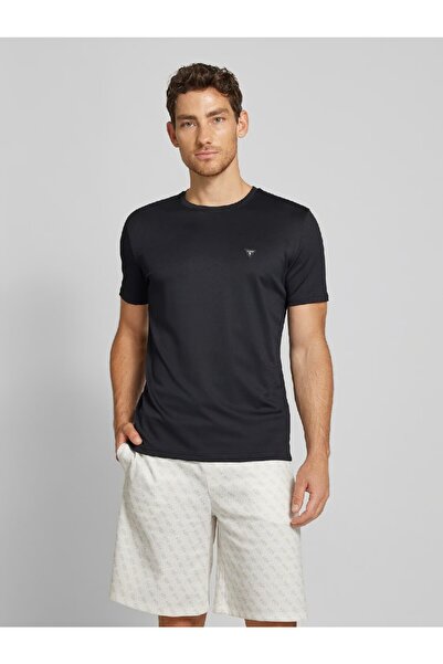 Guess Erkek teknik streç kumaş T-shirt M4YI60KCBM0