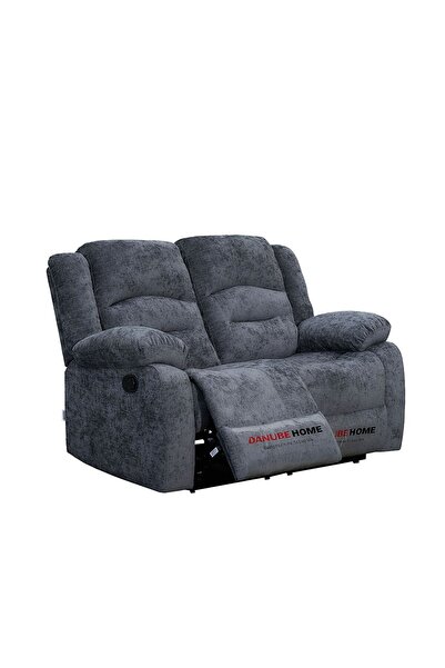 Danube Home Dazler 2 Seater Fabric Recliner- Gray L153xW94xH104cm