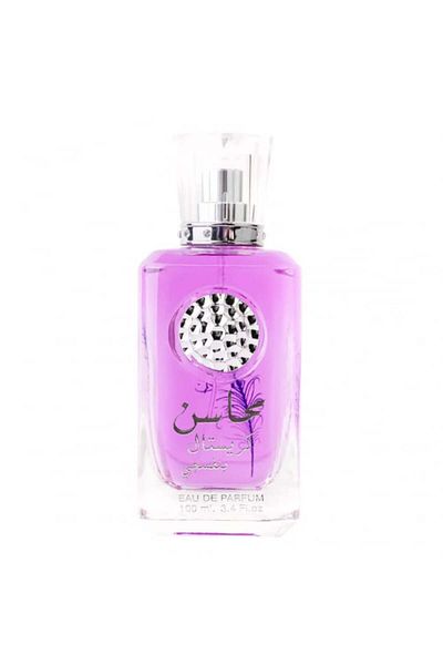 lattafa Set Mahasin Crystal Violet, eau de parfum 100 ml and deodorant 50 ml, women