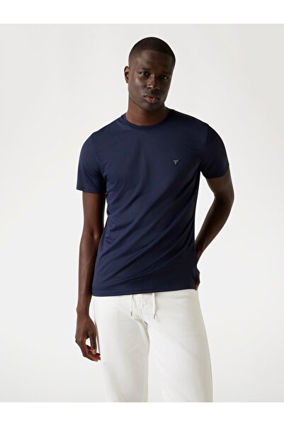 Guess Erkek teknik streç kumaş T-shirt M4YI60KCBM0