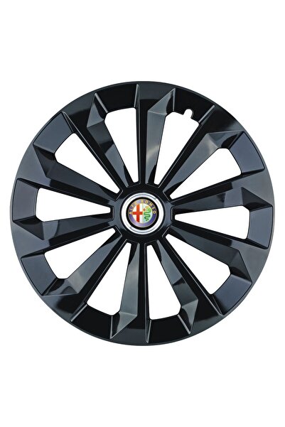 OEM Set de 4 capace de jantă Fame Black R15 pentru gama de mașini Alfa Romeo