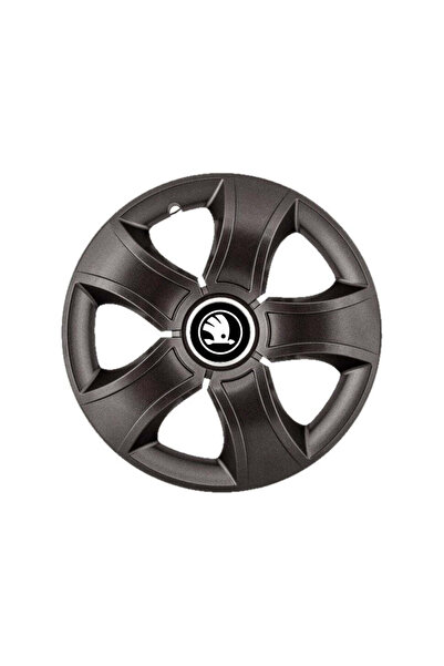 Autohelix MSA Set de 4 capace negre pentru jante Bis 15 inch, pentru Skoda, a...