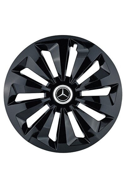 Autohelix MSA Set de 4 capace de jantă Fox negre R16 pentru gama de mașini Me...