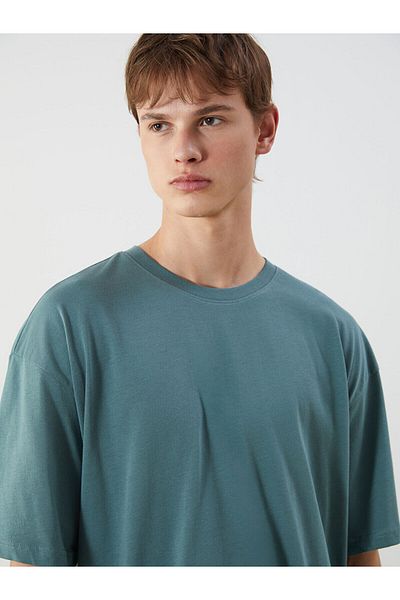 LC Waikiki Ανδρικό T-Shirt από βαμβακερό χτενισμένο λαιμό