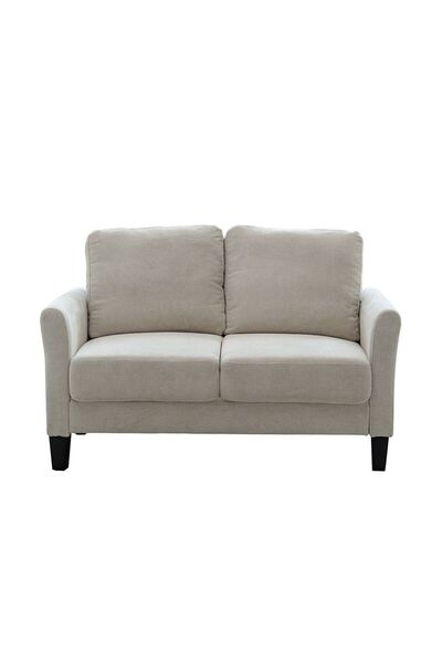 Danube Home Gamorah 2 Seater Fabric Sofa - Beige L136xW85xH94cm