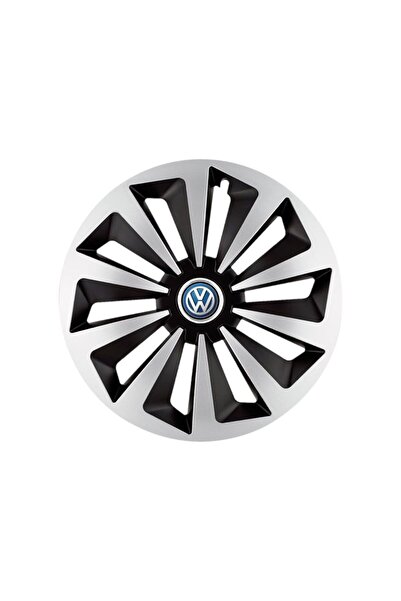 Autohelix MSA Set de 4 capace jante Fox Gri-Negru R16 pentru gama auto Volksw...