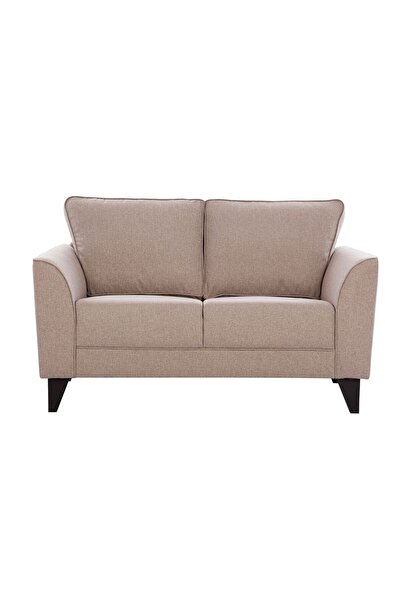 Danube Home Polo 2 Seater Fabric Sofa - Classic Beige L140xW86.5xH90cm