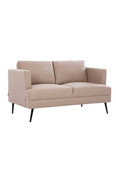 Danube Home Pescara 2 Seater Fabric Sofa - Caramel Cloud L151xW88xH90cm