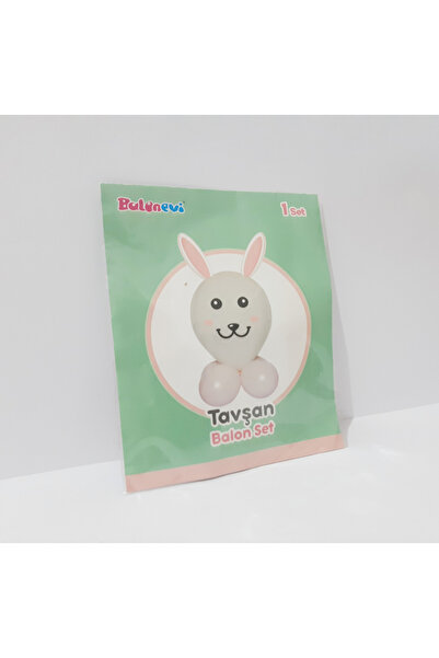 renkli çiçekler Rabbit Balloon Set Toy Rabbit Balloon Set for Kids