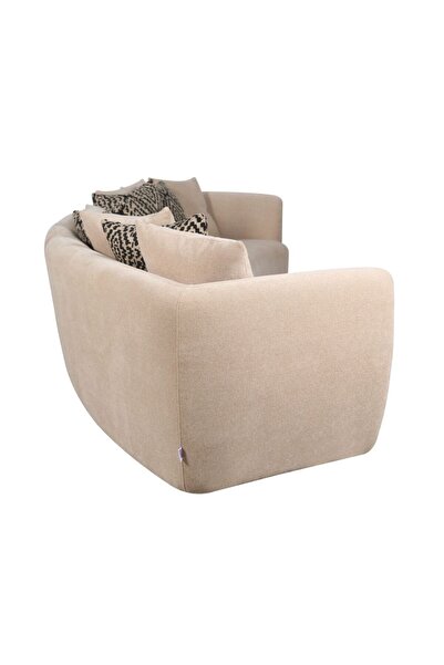 Danube Home Fresno 3 Seater Fabric Sofa – Sand L230xW113xH74cm