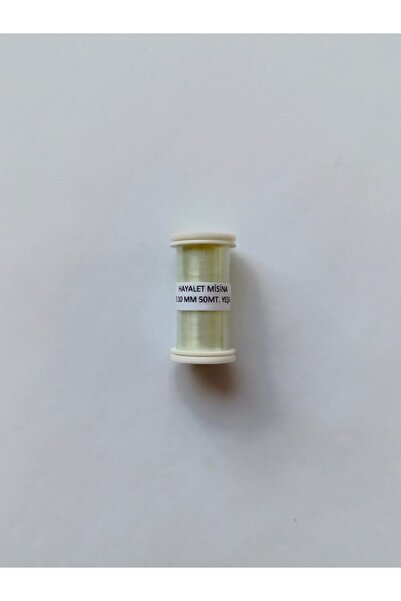 Eskişehir hobi sanat 0.10 مم 50 متر خيط شبحي أخضر فاتح اللون (بدون مطاط) خيط مجوهرات ميوكي من الخرز الرملي الناعم