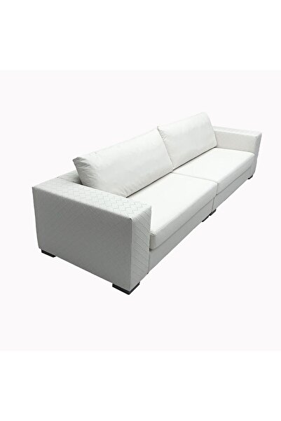 Danube Home Kivik 4 Seater Fabric Sofa- Off White L310xW96xH90cm