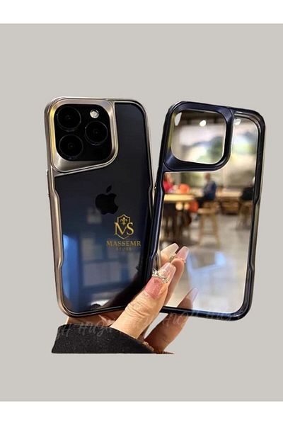 Massemr iPhone 15 Compatible Transparent Silicone Case – Shock Absorbing, Slim Protection Cover
