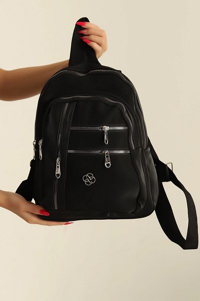MILANOFOX Modern City Style Multi-Eye Satin Zipper Backpack - Sports, School, Office, Mommy Bag