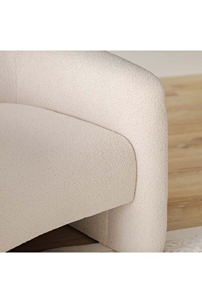 Danube Home Natsuda 1 Seater Fabric Sofa - Beige L81xW84xH85cm