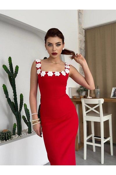 MODA ZERAFİNA Ming Flower Detailed Dress