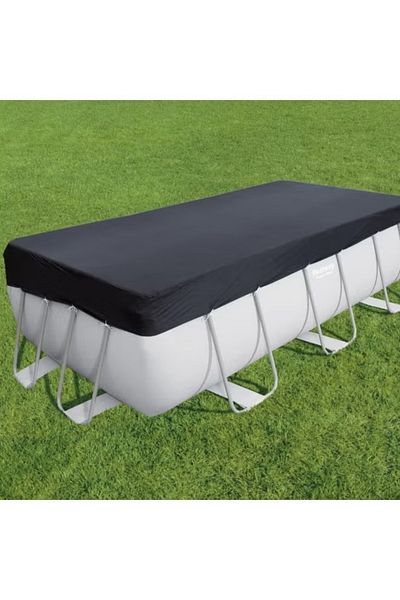 BESTWAY غطاء حوض سباحة مستطيل من الفولاذ المقاوم للصدأ بمقاس 412 × 201 × 122 سم