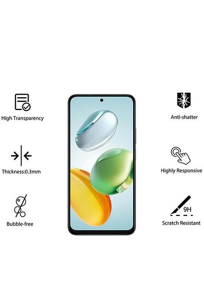 Generic Honor X7c for Tempered Glass Screen Protector - Black