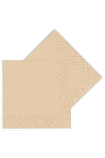 ALPJOY Napkin 33X33 16Pcs Retro Cinnamon