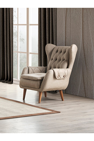 İnegöl Dizayn Deniz Retro Berjer (Krem)