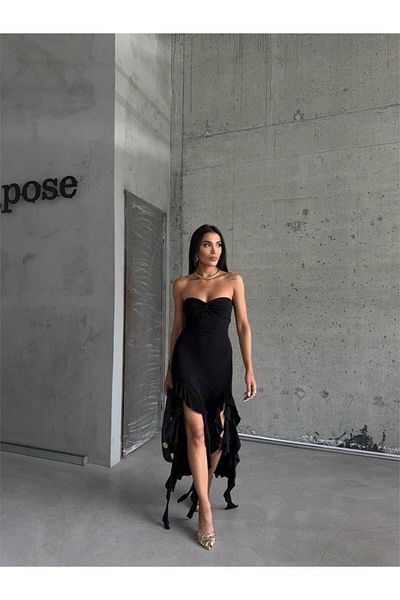 MAGGAZA ROCHIE SANDY STRABLEZ CU PIESI PISE - Negru