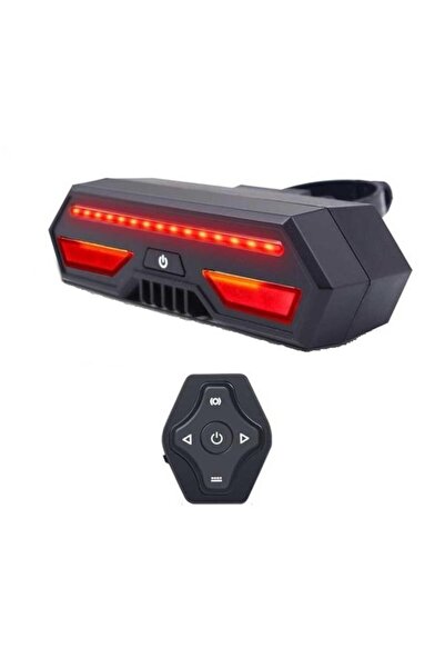 Carsons Lumină spate wireless pentru bicicletă cu semnalizator și telecomandă